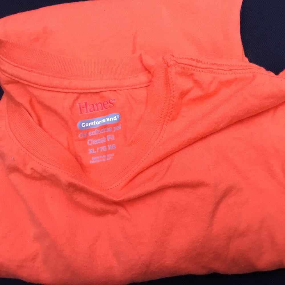 Bright Beach Orange T-shirt size XL